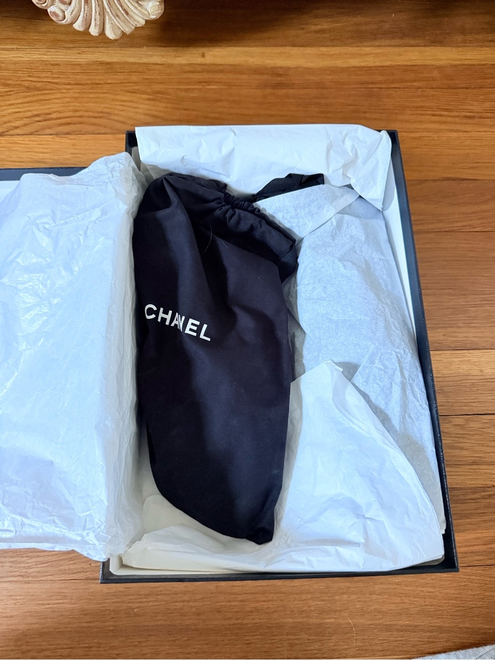 CHANEL Black Slingback Pumps - Leather and grosgrain toe size 39 - Picture 3 of 7
